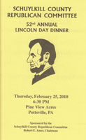 Schuylkill County Republican Dinner 2010